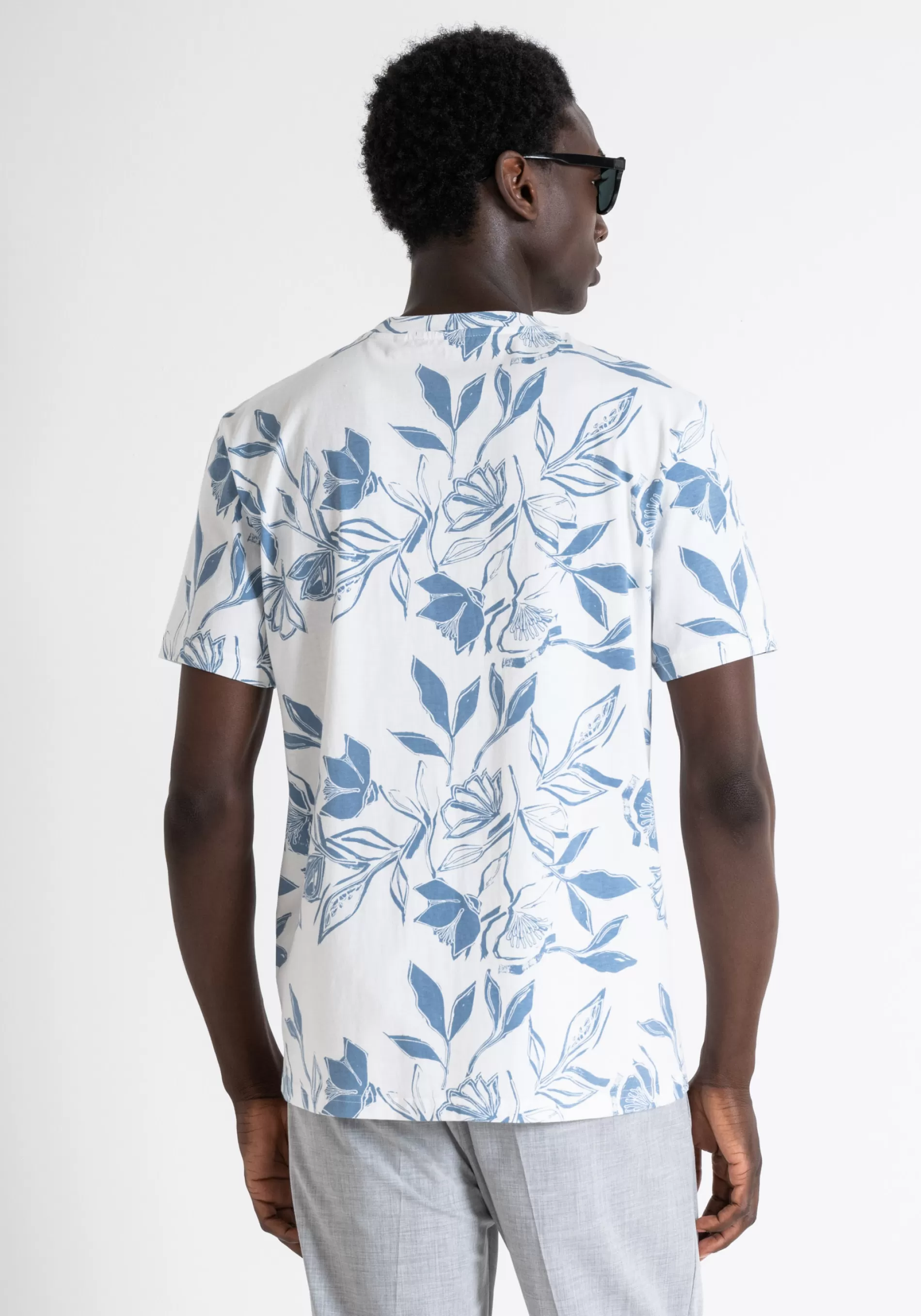 Fashion REGULAR FIT T-SHIRT IN PRINTED COTTON JERSEY WITH RUBBERIZED INJECTION LOGO PRINTING T-shirts and Polo