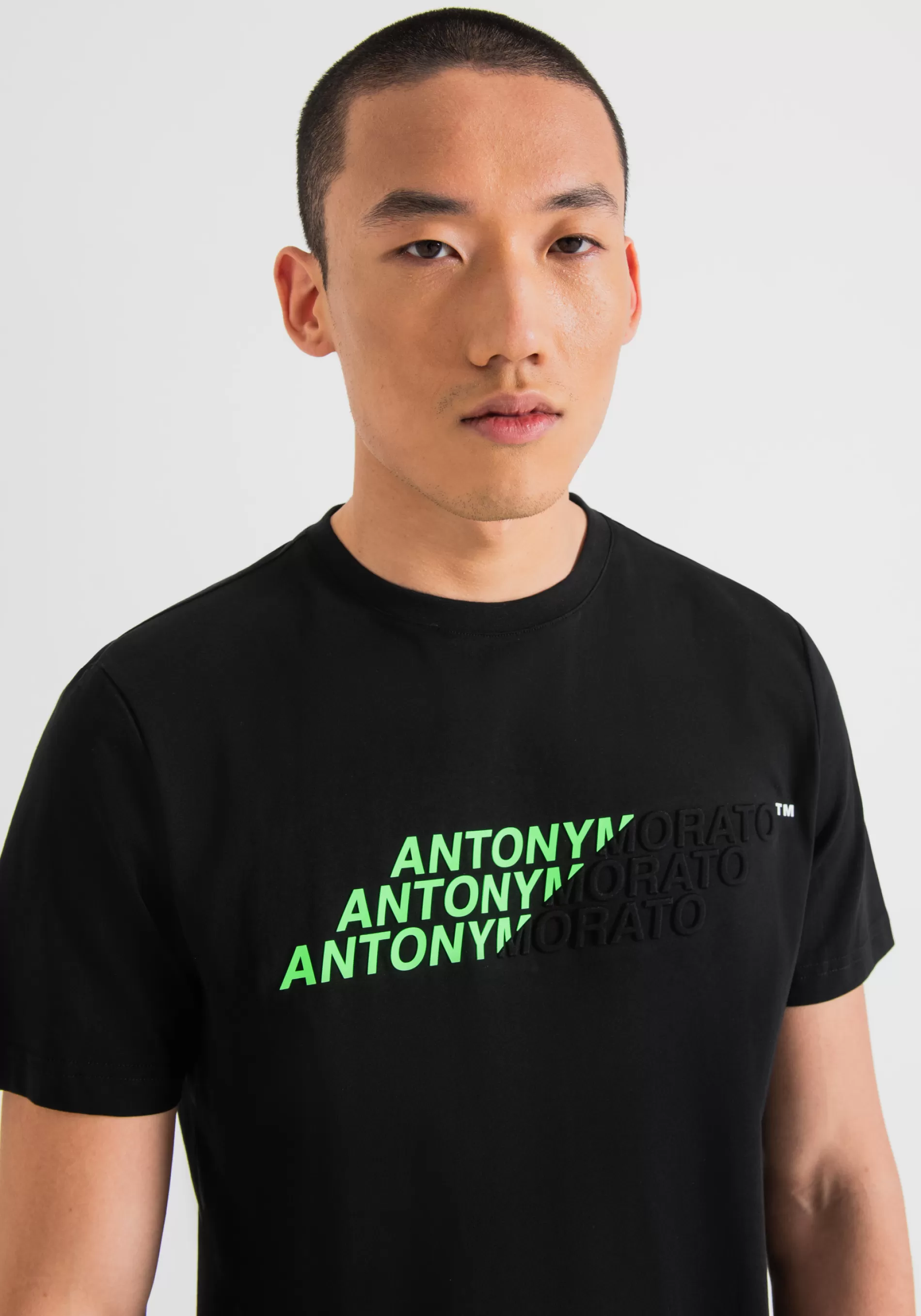 Sale REGULAR FIT T-SHIRT IN PURE COTTON WITH FRONT LOGO PRINT T-shirts and Polo
