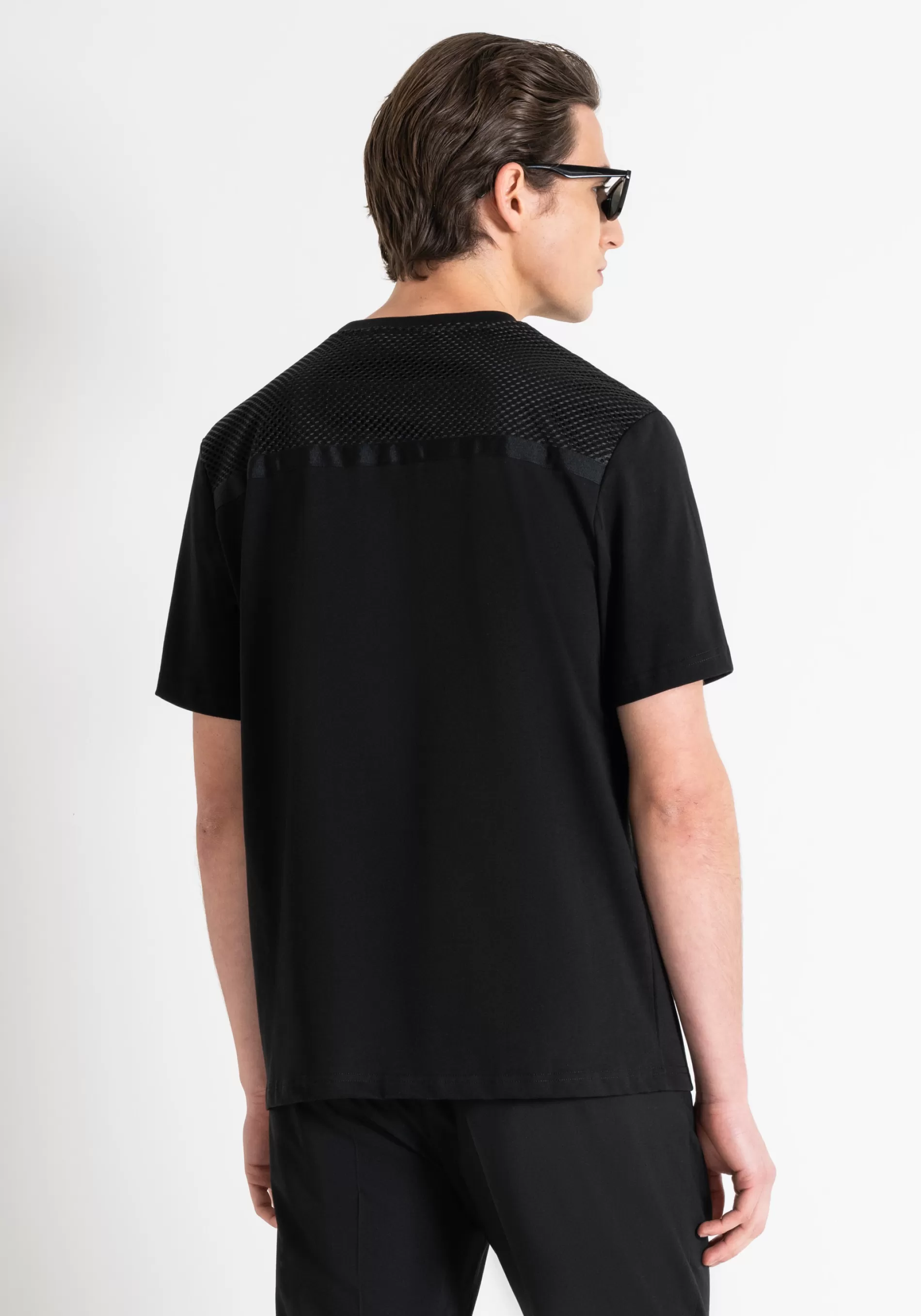 Sale RELAXED FIT T-SHIRT IN COTTON JERSEY WITH CONTRASTING RUBBERISED LOGO PRINT T-shirts and Polo