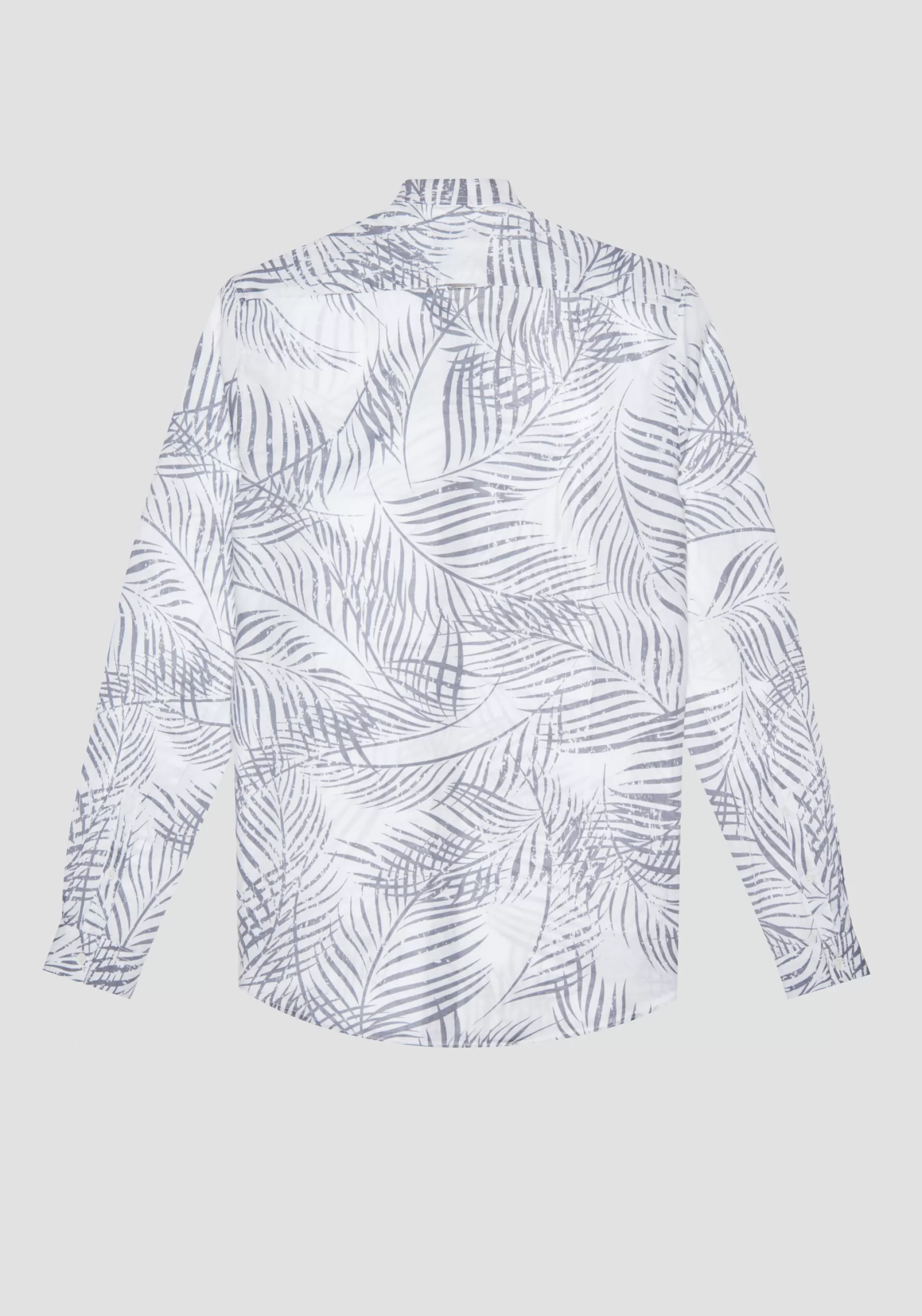 Cheap SEOUL SLIM FIT SHIRT IN PRINTED COTTON LINEN WITH SOFT HAND Shirts