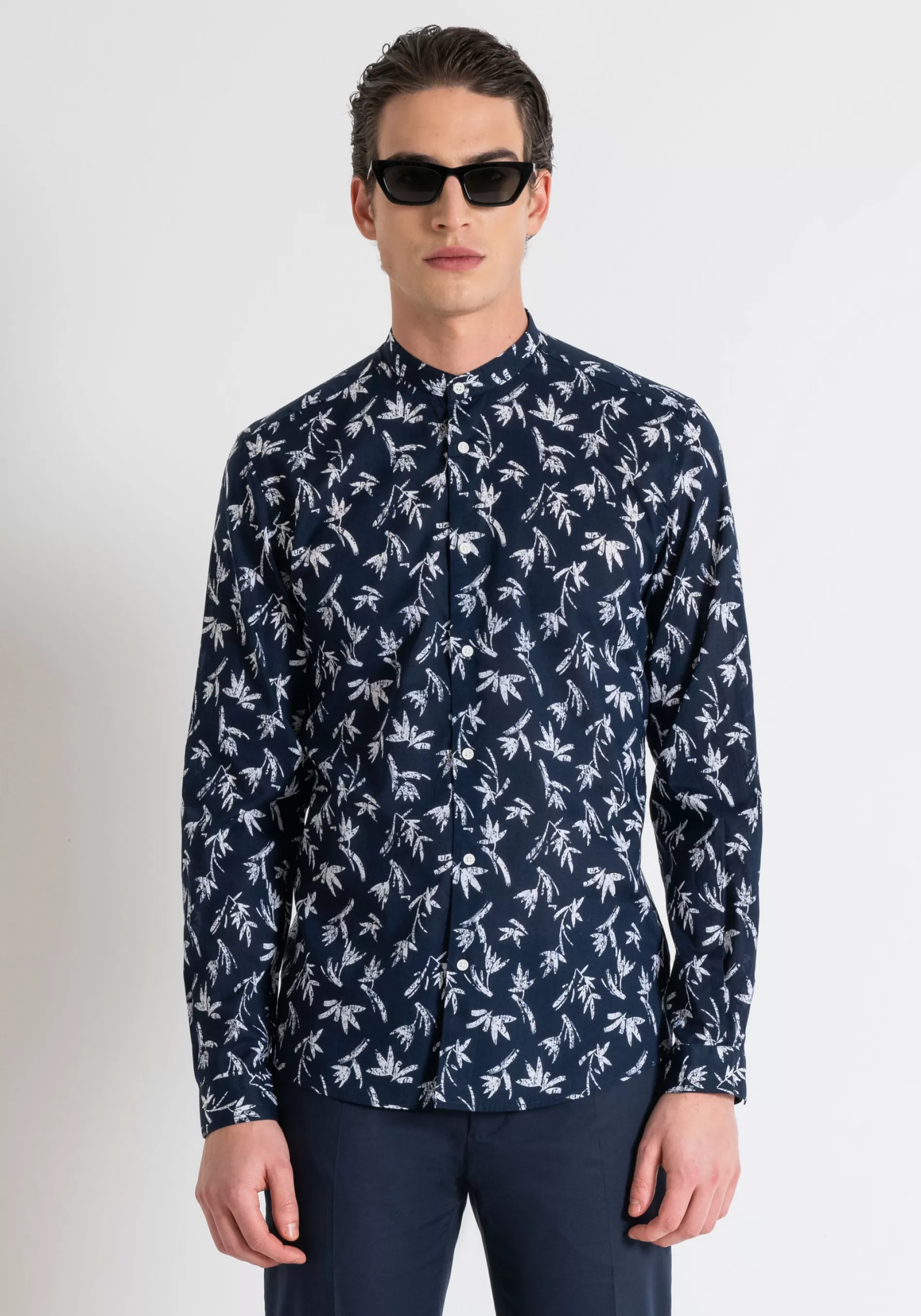 Cheap SEOUL SLIM FIT SHIRT IN PRINTED COTTON WITH SOFT HAND Shirts
