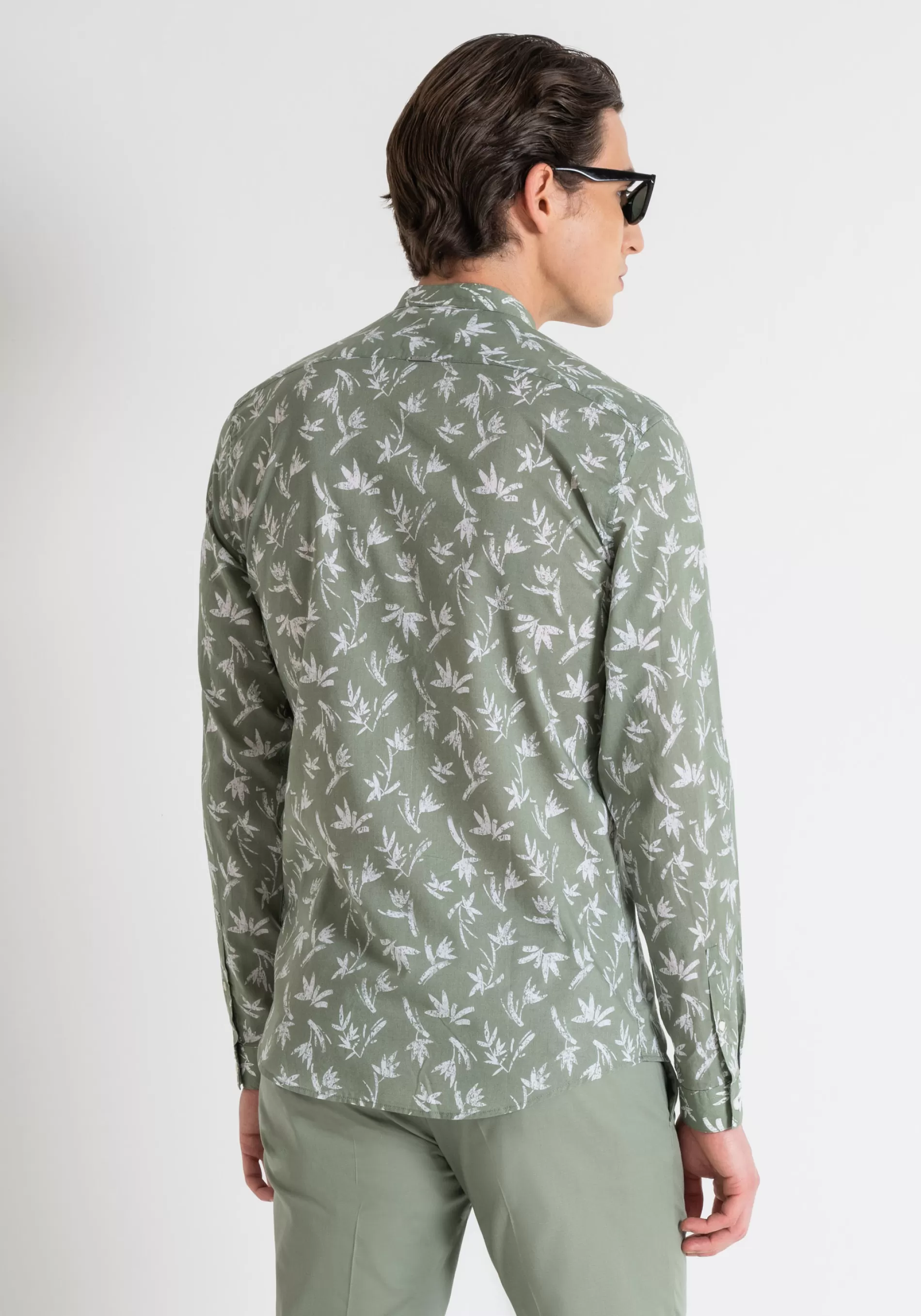 Best SEOUL SLIM FIT SHIRT IN PRINTED COTTON WITH SOFT HAND Shirts