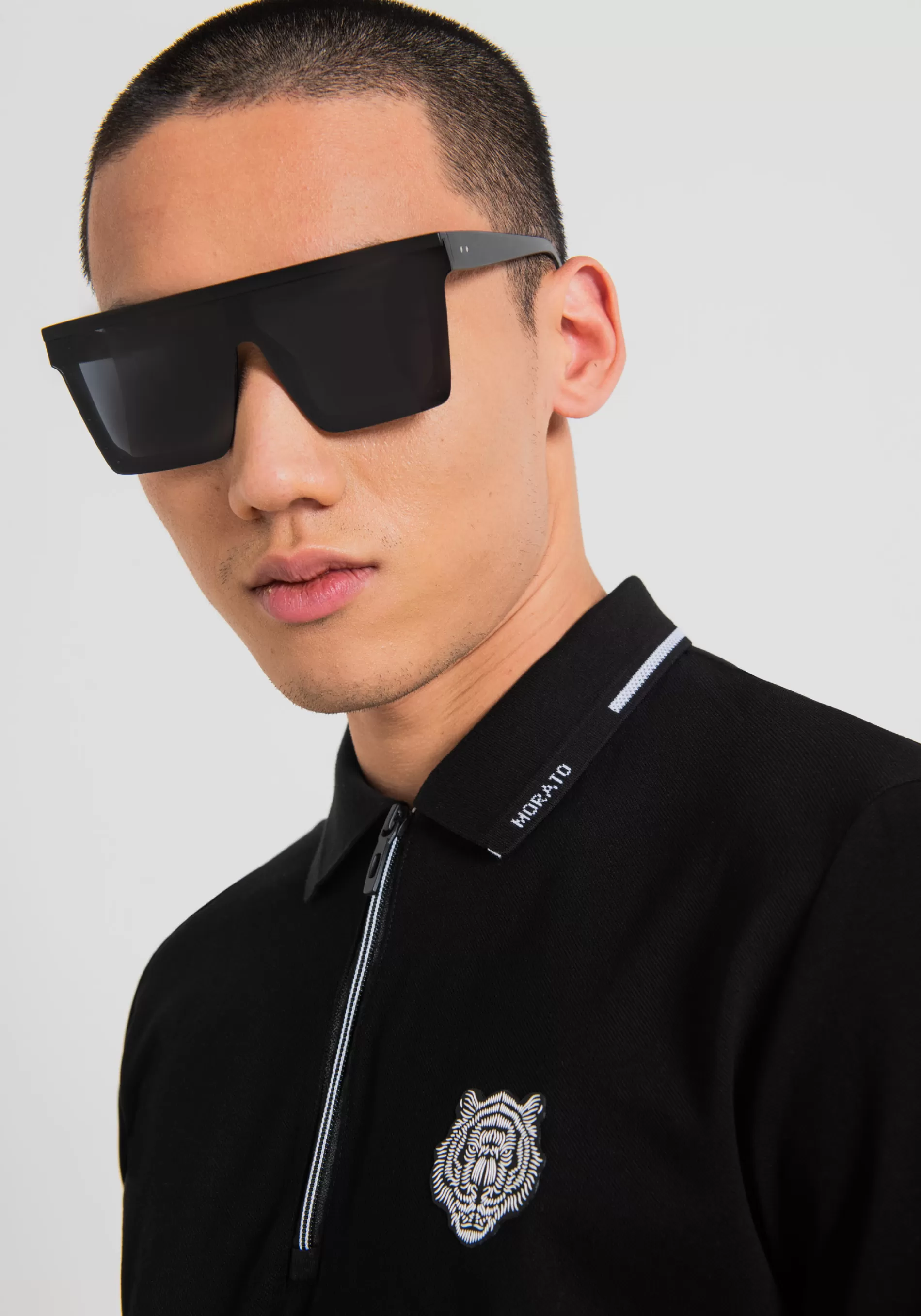Fashion SLIM FIT POLO SHIRT IN MERCERISED COTTON PIQUE WITH RUBBERISED TIGER PRINT T-shirts and Polo