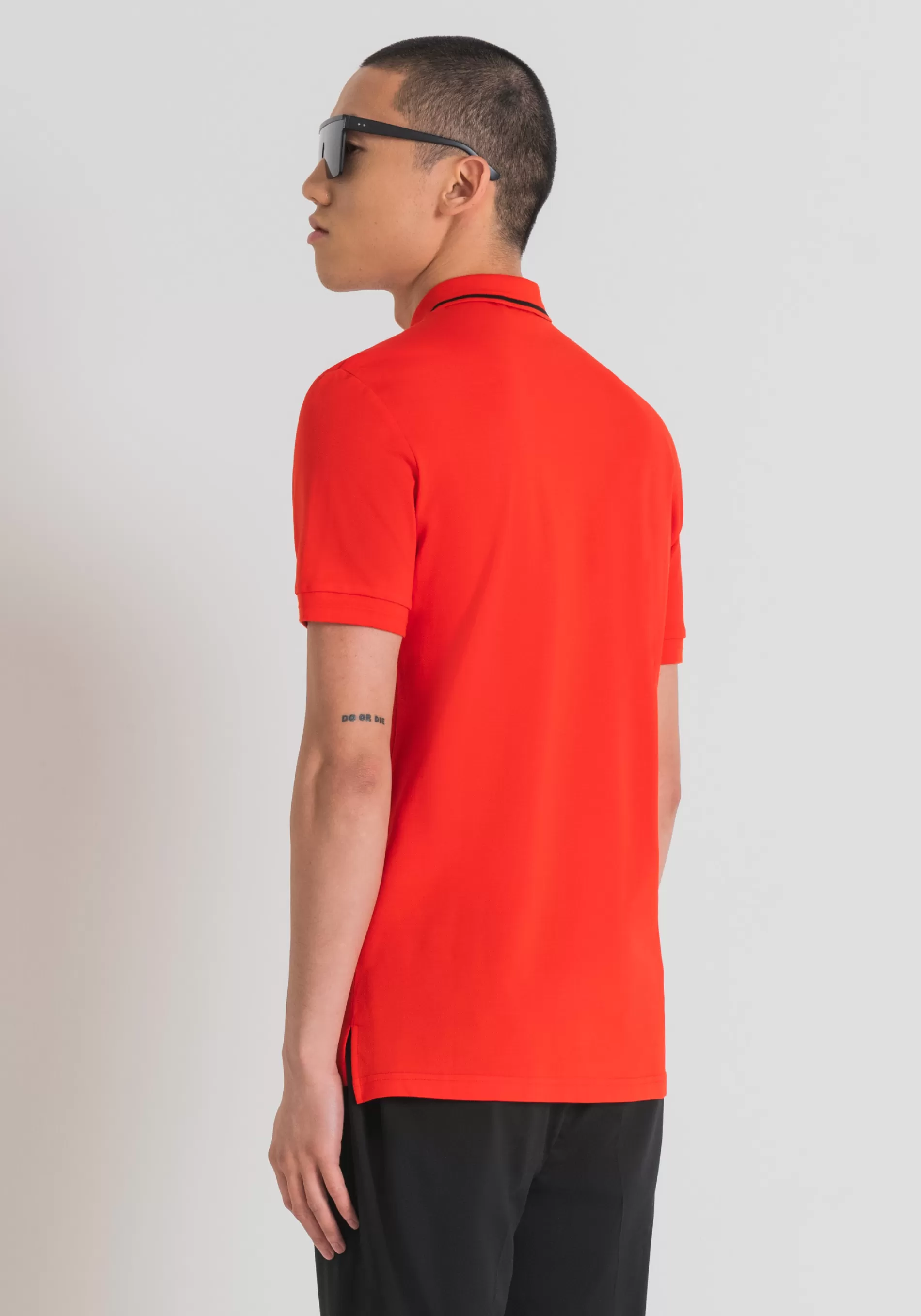 Discount SLIM FIT POLO SHIRT IN MERCERISED COTTON PIQUE WITH RUBBERISED TIGER PRINT T-shirts and Polo