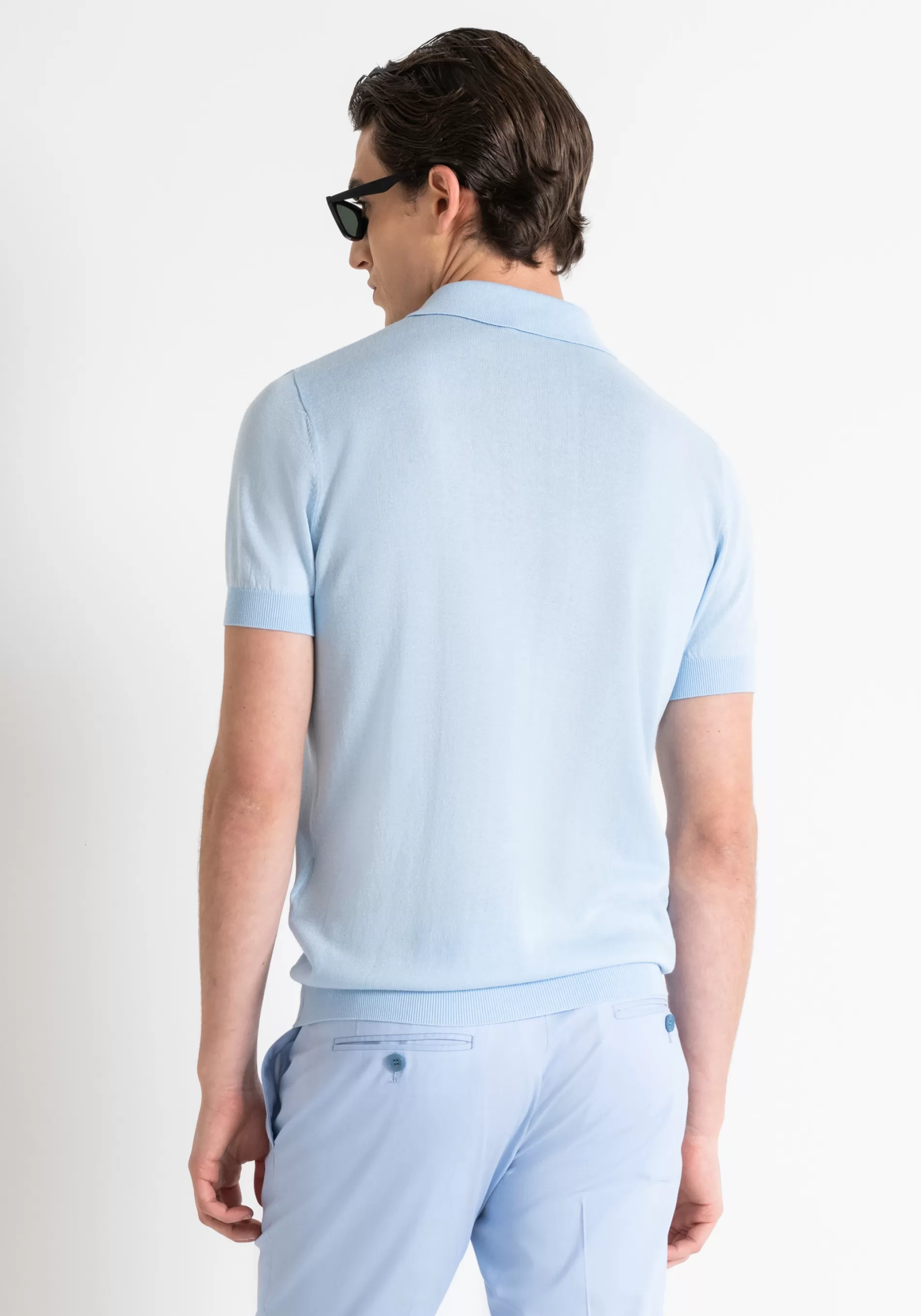 Best Sale SLIM FIT SWEATER IN VISCOSE MIXED YARN T-shirts and Polo | Knitwear