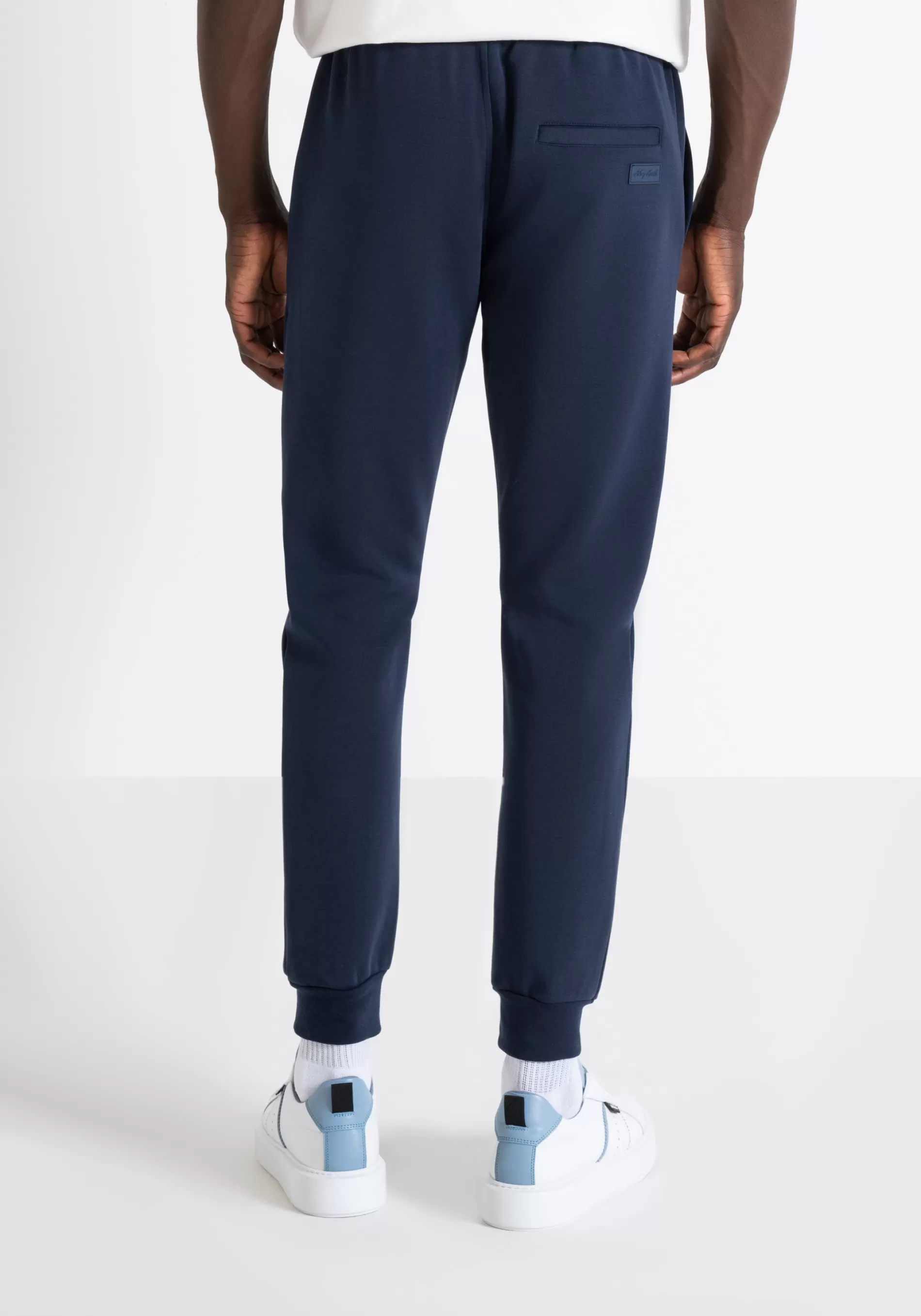 Best SLIM FIT SWEATPANTS IN COTTON BLEND WITH LOGO PATCH ON THE BACK Trousers