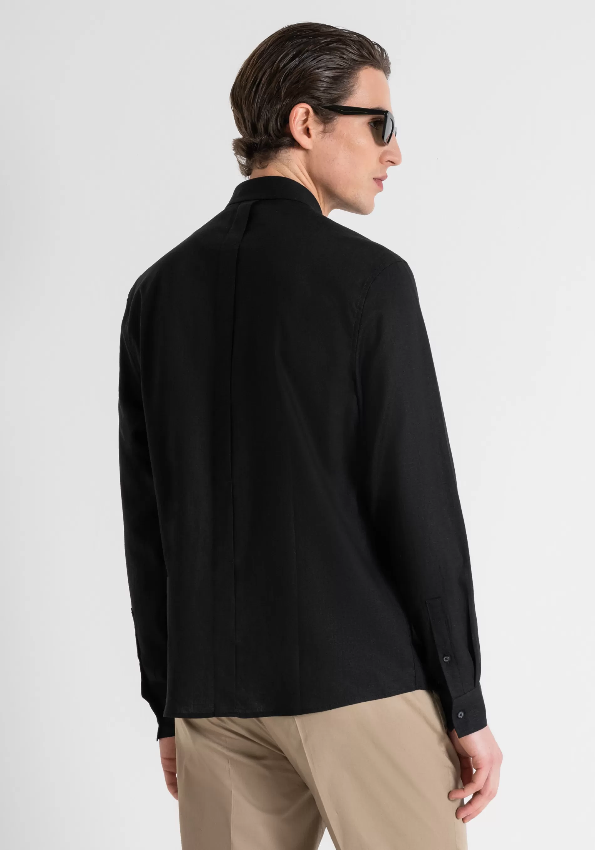 Fashion SMYRNA REGULAR FIT SHIRT IN LINEN VISCOSE WITH SOFT HAND Shirts